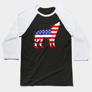 American Wolf Baseball T-Shirt